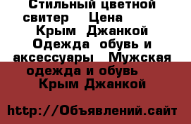 Стильный цветной свитер  › Цена ­ 300 - Крым, Джанкой Одежда, обувь и аксессуары » Мужская одежда и обувь   . Крым,Джанкой